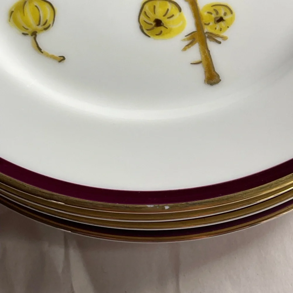 Crate&Barrel dessert plates Appetizer Party dinner hostess gift set 4